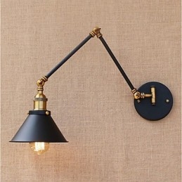 Vintage Country Elektropläterad Funktion För Mini Style Swing Arm Eye Protection Downlight Swing Arm Lights