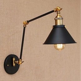 Vintage Country Elektropläterad Funktion För Mini Style Swing Arm Eye Protection Downlight Swing Arm Lights