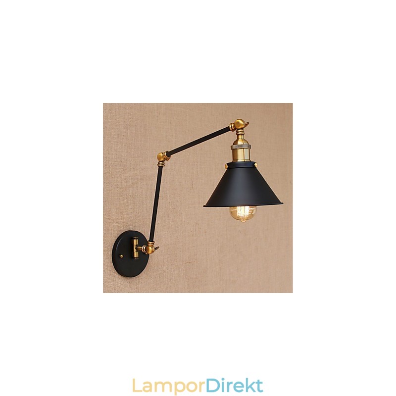 Vintage Country Elektropläterad Funktion För Mini Style Swing Arm Eye Protection Downlight Swing Arm Lights