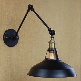 Lång Arm Halvrostig Industriell Retro Nostalgisk Infällbar Vägglampa Vägglampor