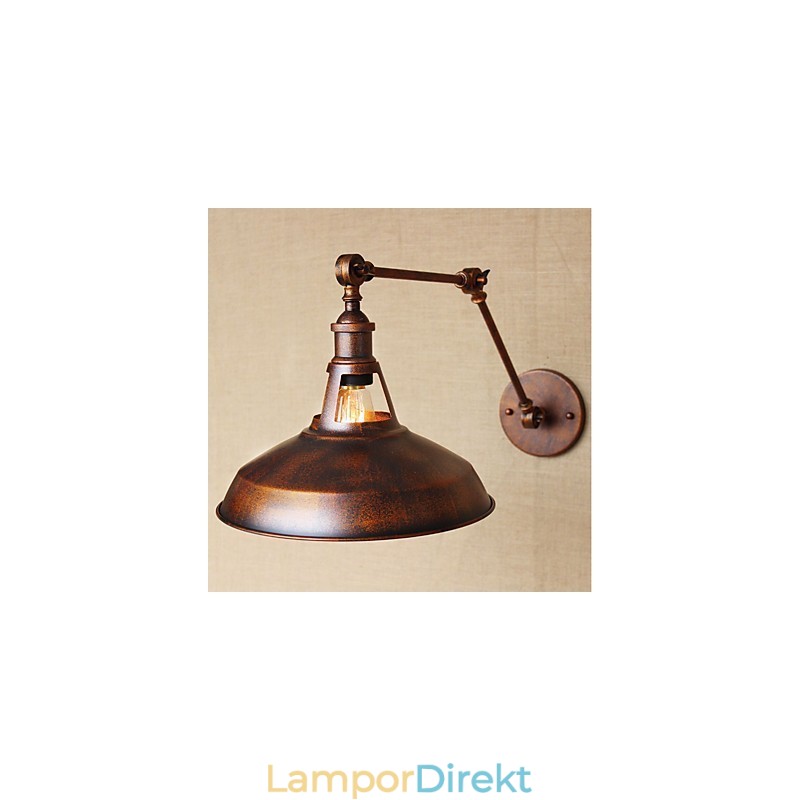 Lång Arm Halvrostig Industriell Retro Nostalgisk Infällbar Vägglampa Vägglampor