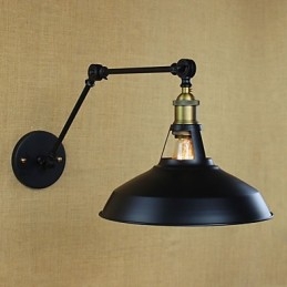 Lång Arm Halvrostig Industriell Retro Nostalgisk Infällbar Vägglampa Vägglampor