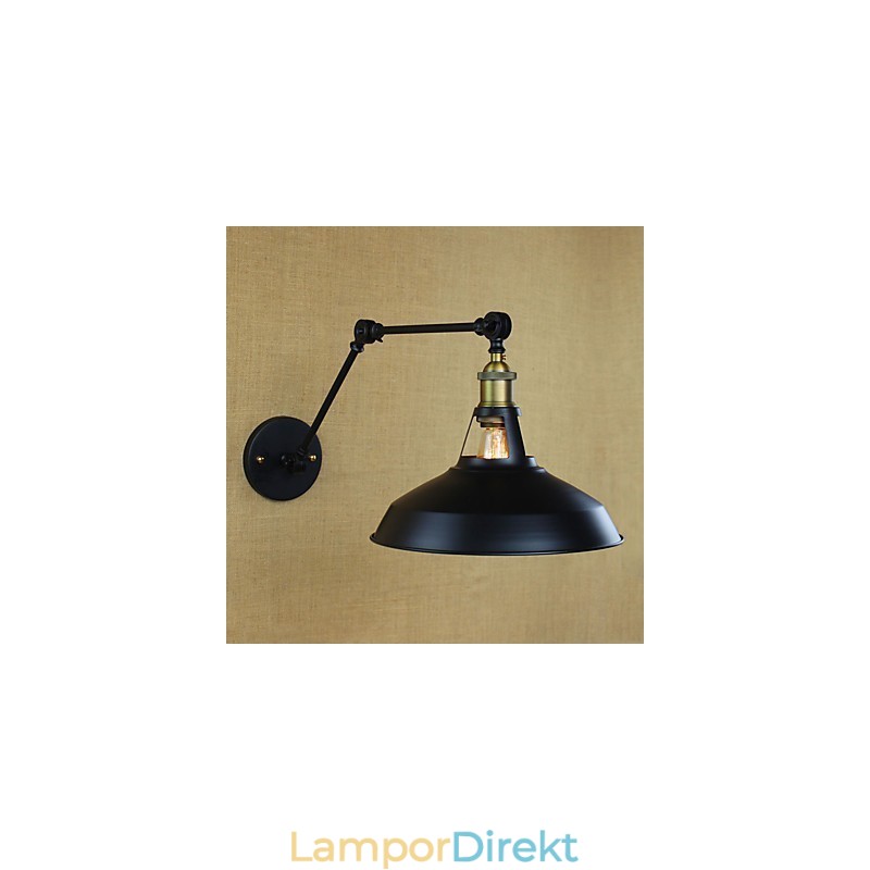 Lång Arm Halvrostig Industriell Retro Nostalgisk Infällbar Vägglampa Vägglampor