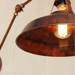 Lång Arm Halvrostig Industriell Retro Nostalgisk Infällbar Vägglampa Vägglampor