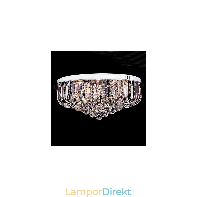 Flush Mount Crystal Traditionell Klassisk Metall