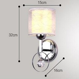 Kristall Modern Och Modern Elektropläterad Feature Uplight Vägglampor Vägglampa
