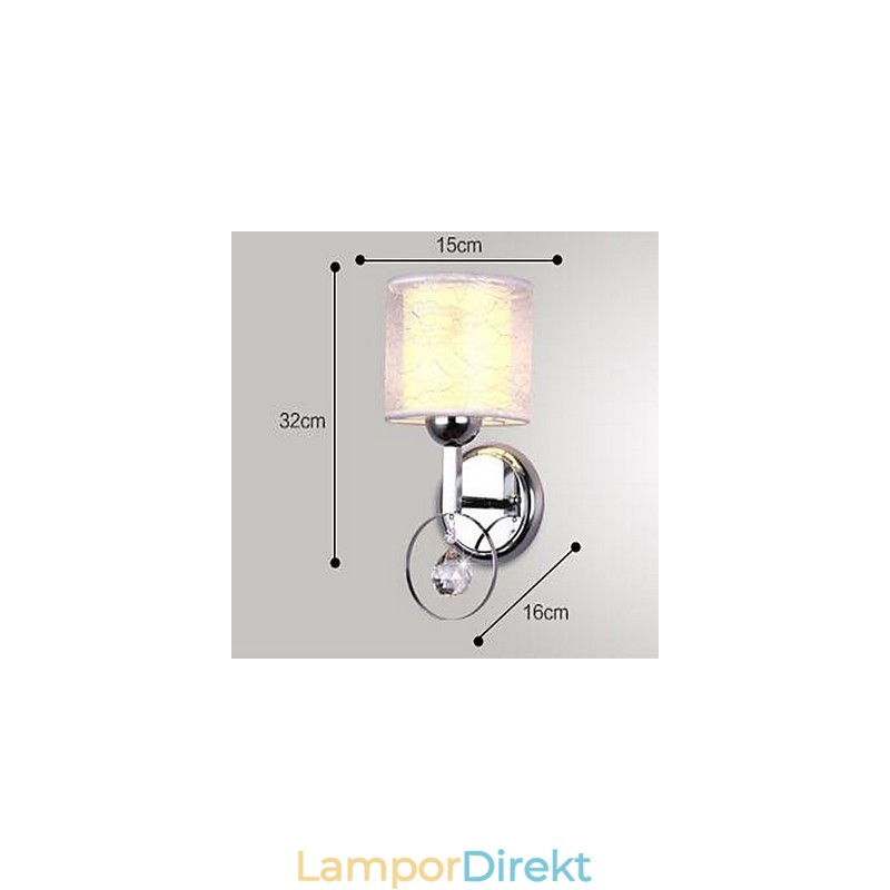 Kristall Modern Och Modern Elektropläterad Feature Uplight Vägglampor Vägglampa