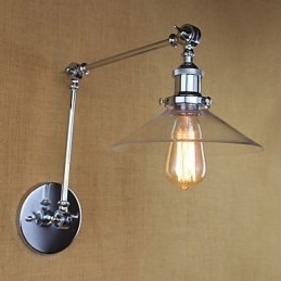 Vintage Country Retro Electroplate Funktion För Mini Style Swing Arm Ambient Light Swing