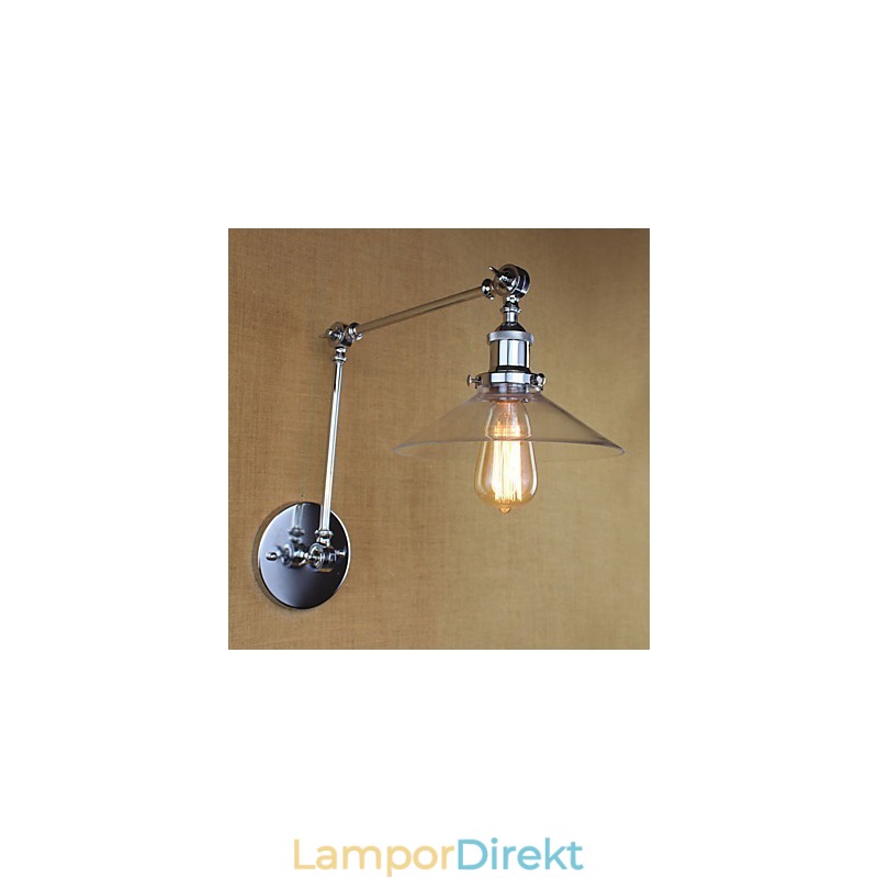 Vintage Country Retro Electroplate Funktion För Mini Style Swing Arm Ambient Light Swing