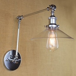 Vintage Country Retro Electroplate Funktion För Mini Style Swing Arm Ambient Light Swing