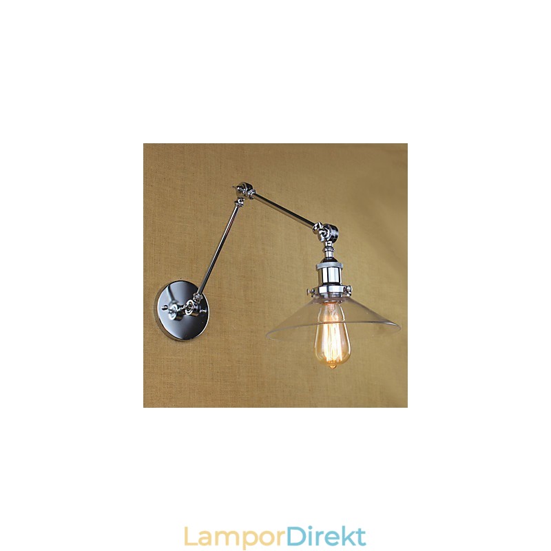 Vintage Country Retro Electroplate Funktion För Mini Style Swing Arm Ambient Light Swing