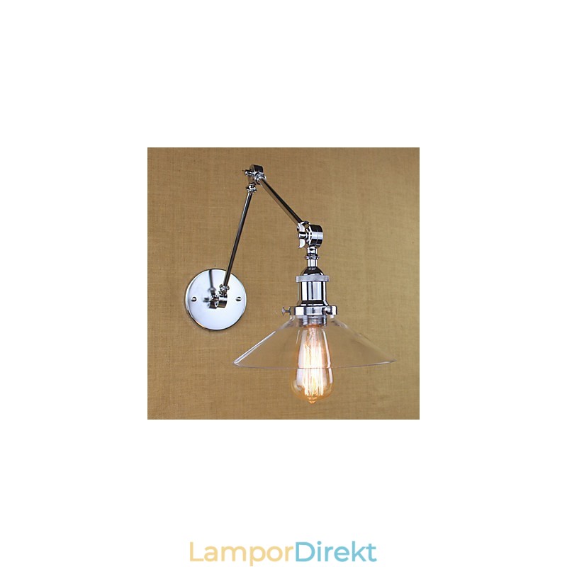 Vintage Country Retro Electroplate Funktion För Mini Style Swing Arm Ambient Light Swing