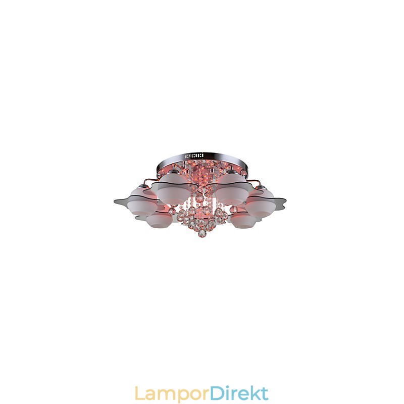 Fjärrkontroll 7 Lampor Med Blue Redss Modern Taklampa Infälld