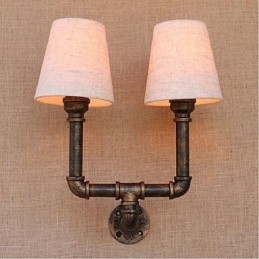 Rustik Lodge Mässing Funktion För Ambient Light Wall Sconces Vägglampa
