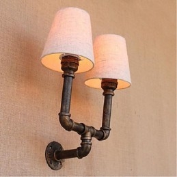 Rustik Lodge Mässing Funktion För Ambient Light Wall Sconces Vägglampa