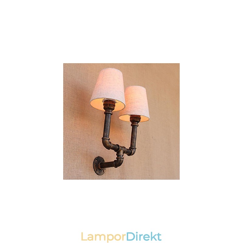 Rustik Lodge Mässing Funktion För Ambient Light Wall Sconces Vägglampa