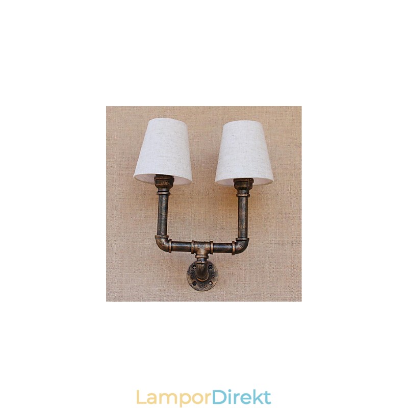 Rustik Lodge Mässing Funktion För Ambient Light Wall Sconces Vägglampa