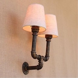 Rustik Lodge Mässing Funktion För Ambient Light Wall Sconces Vägglampa