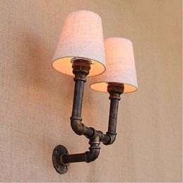 Rustik Lodge Mässing Funktion För Ambient Light Wall Sconces Vägglampa
