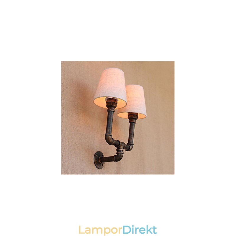 Rustik Lodge Mässing Funktion För Ambient Light Wall Sconces Vägglampa