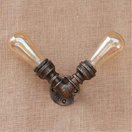 Nostalgi Enkel Vattenpipa Dekorativ Liten Vägglampa Vägglampa