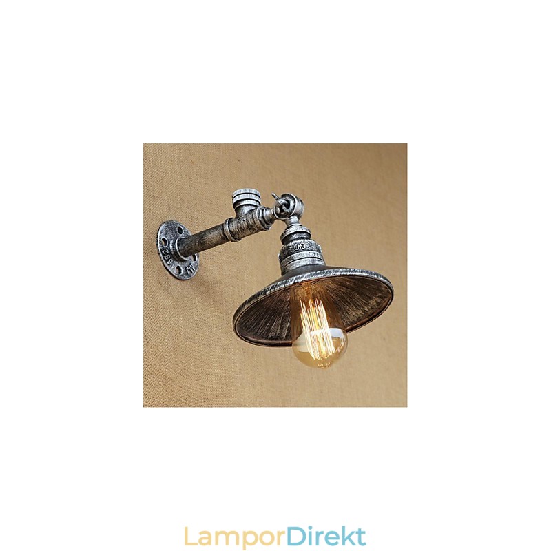 Rustik Lodge Målningsfunktion För Ambient Light Wall Sconces Wall Light Silver