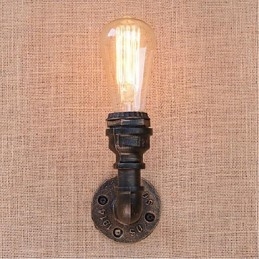 Nostalgi Enkel Vattenpipa Dekorativ Liten Vägglampa Vägglampa
