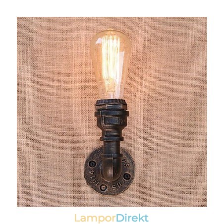 Nostalgi Enkel Vattenpipa Dekorativ Liten Vägglampa Vägglampa Nostalgi Enkel Vattenpipa Dekorativ Liten Vägglampa Vägglampa