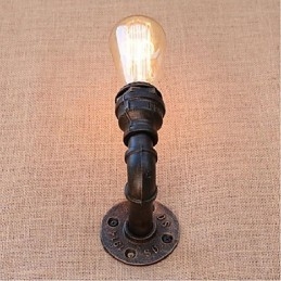 Nostalgi Enkel Vattenpipa Dekorativ Liten Vägglampa Vägglampa