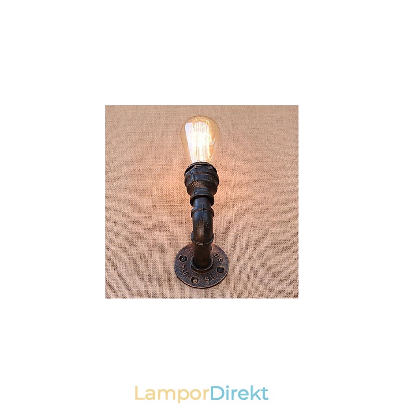 Nostalgi Enkel Vattenpipa Dekorativ Liten Vägglampa Vägglampa