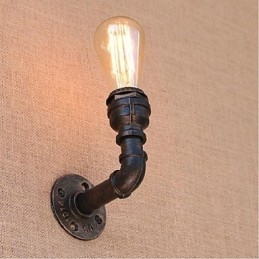 Nostalgi Enkel Vattenpipa Dekorativ Liten Vägglampa Vägglampa