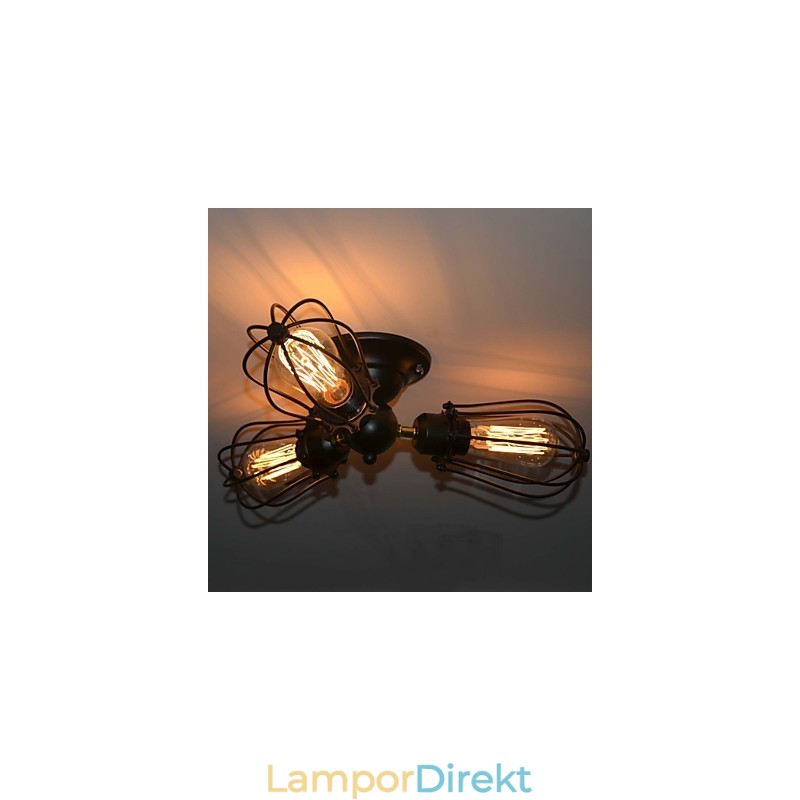 Traditionell Klassisk Vintage-Minimålning Metal Flush Mount