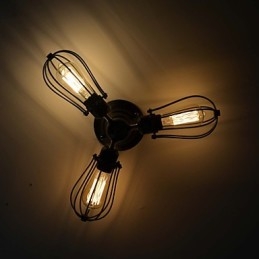 Traditionell Klassisk Vintage-Minimålning Metal Flush Mount