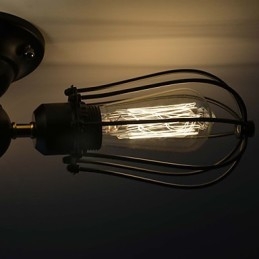 Traditionell Klassisk Vintage-Minimålning Metal Flush Mount