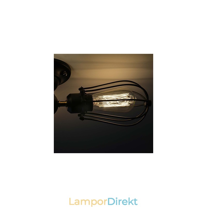 Traditionell Klassisk Vintage-Minimålning Metal Flush Mount