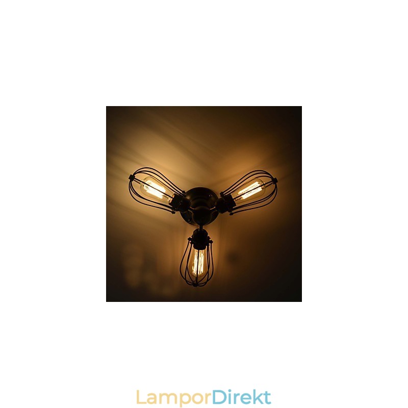 Traditionell Klassisk Vintage-Minimålning Metal Flush Mount