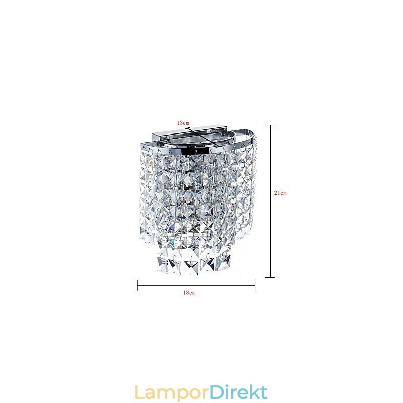 Modern Och Modern Galvaniserad Funktion För Kristall Downlight Vägglampor Vägglampa