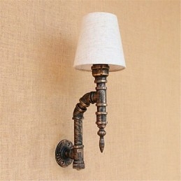 Rustik Lodge Country Antik Mässing Funktion För Ambient Light Wall Sconces Wall Light
