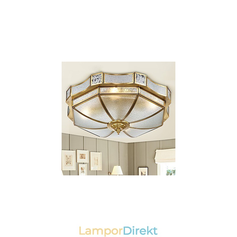 Modern Och Modern Dekorativ Design Av Koppar Takljusfamilj