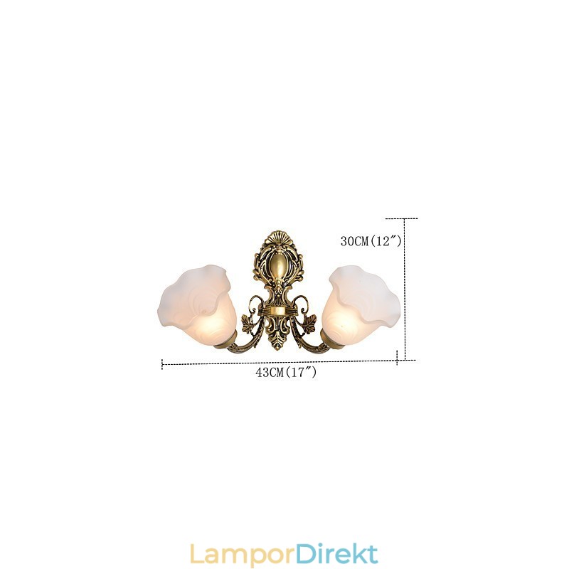 Country Painting Feature För Mini Style Uplight Wall Sconces Wall Light
