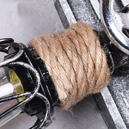 Vintage Industriella Vägglampor Trä Båt Ankare Form Kreativ Restaurang Café Bar Dekoration Belysning