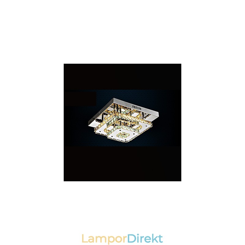 Kristalltaklampor Flush Mount Clear Eller Amber K9 För Inomhus Ce