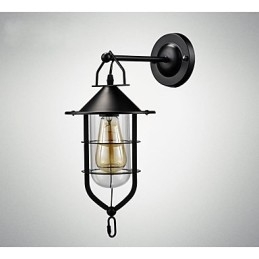 Europeisk Stil Vägglampa Balkong Gång Utomhus Lampa Retro Industriell Vindbar Innergård Trappor Sovrum Vägg