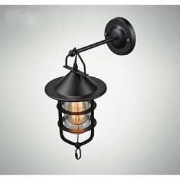 Europeisk Stil Vägglampa Balkong Gång Utomhus Lampa Retro Industriell Vindbar Innergård Trappor Sovrum Vägg