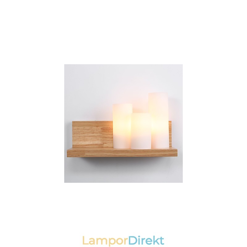 Wood Sconces 3 Lights Country