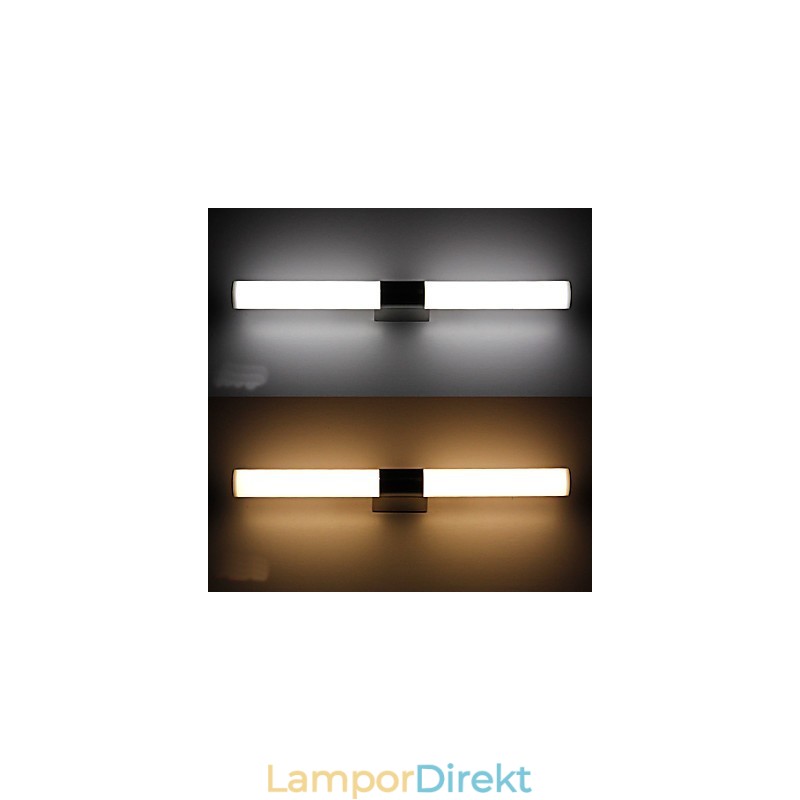 Högkvalitativ Spegellampa Badrumslampor 85 265V Rostfria Och Akryl Vägglampor Sminkbelysning