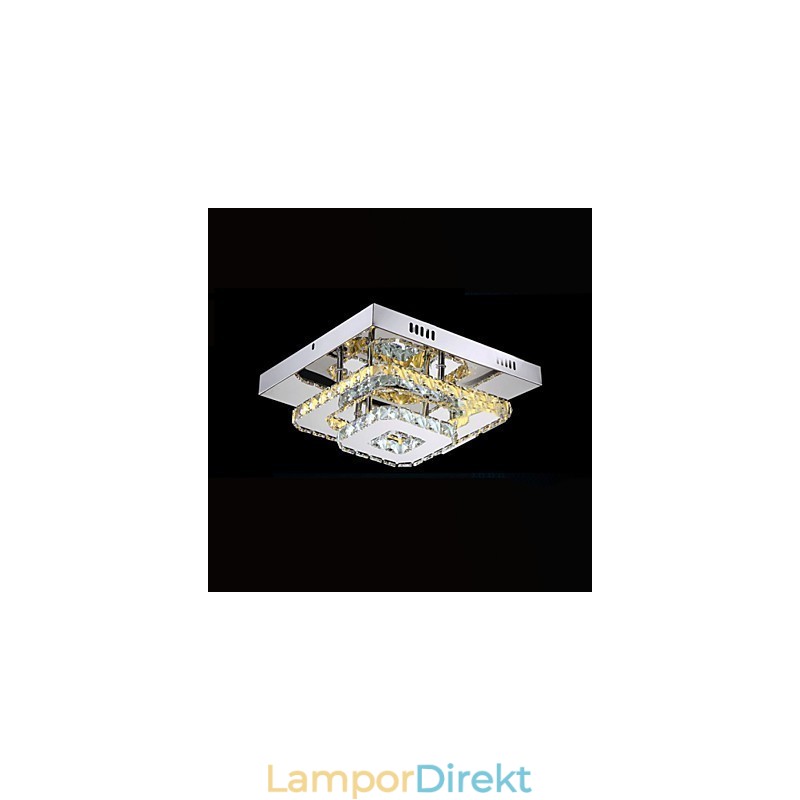 Kristalltaklampor Flush Mount Clear Eller Amber K9 För Inomhus Ce