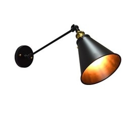 Buzz Paint Enkelvägg Järn Vägglampa Stum Svart Ljussabel Lampa På Vägg