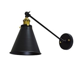 Buzz Paint Enkelvägg Järn Vägglampa Stum Svart Ljussabel Lampa På Vägg