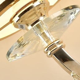 Modern Och Modern Galvaniserad Funktion För Vägglampor I Crystal Ambient Light